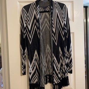 INC cardigan with fringe